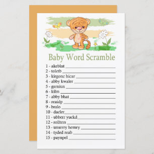 Niedliches Tiger Baby Wortspiel