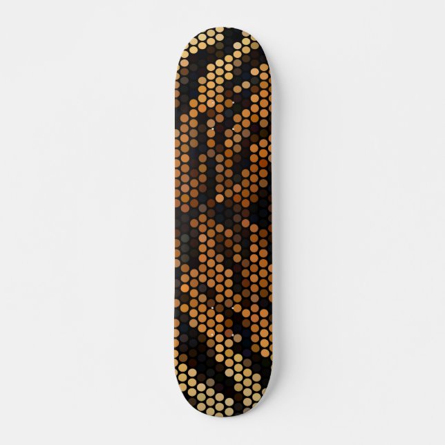 Niedliches Tiger-Farbmuster Skateboard (Vorne)