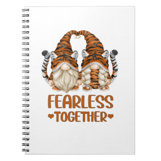 Niedliches Tiger-Gnome für Valentinstag und Ti Notizblock