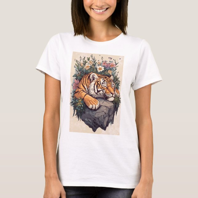 Niedliches Tiger-Shirt T-Shirt (Vorderseite)