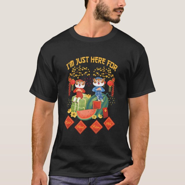 Niedliches Tiger Vietnamesisch Neujahr Chuc Mung N T-Shirt (Vorderseite)