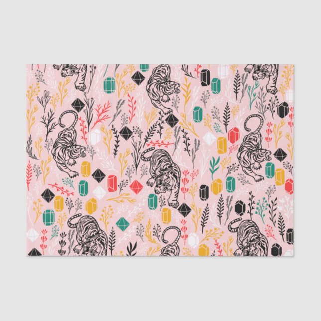 Niedliches Tigergewebe Seidenpapier (Vorderseite)