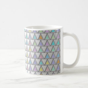 Niedliches Tirangles Muster in Pastellfarben Tasse