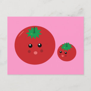 Niedliches Tomaten Postkarte