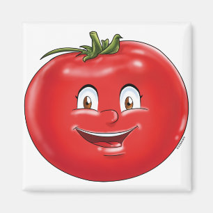 Niedliches Tomatengemüse Cartoon Obst Magnet