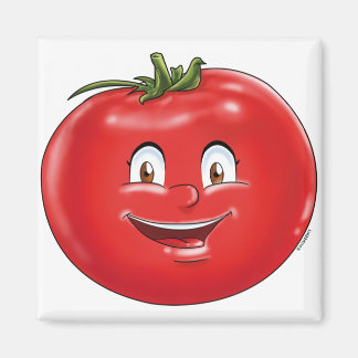 Niedliches Tomatengemüse Cartoon Obst Magnet