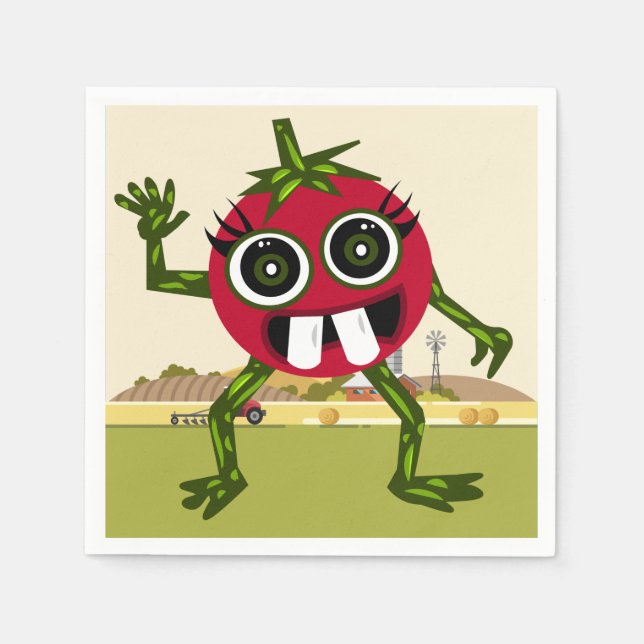 Niedliches Tomato Napkins Serviette (Vorderseite)