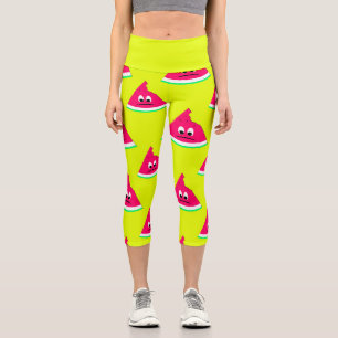 Niedliches, trauriges, bittes Stück Wassermelone g Capri Leggings