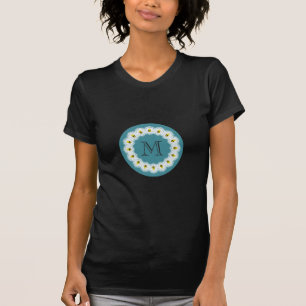 Niedliches trendy gürtelige Cartoon Bienen Monogra T-Shirt