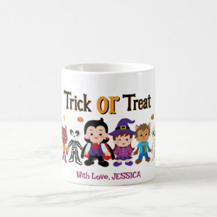 Niedliches Trick oder Treff Halloween-Kostüm-Party Verwandlungstasse