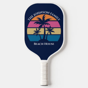 Niedliches Tropical Beach Palm Tree Custom Beach H Pickleball Schläger
