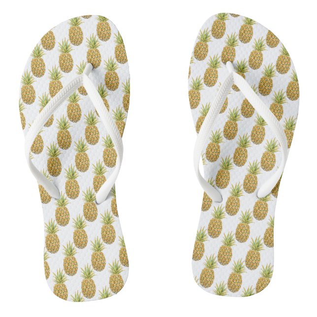 Niedliches tropisches Ananas Muster Flip Flops (Fußbett)