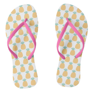 Niedliches tropisches Ananas Muster Flip Flops