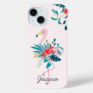 Niedliches tropisches Flamingo Case-Mate iPhone Hülle