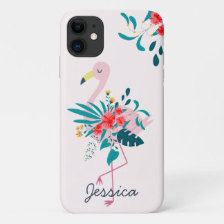 Niedliches tropisches Flamingo Case-Mate iPhone Hülle