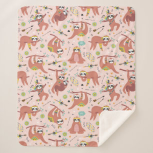 Niedliches tropisches Weihnachtssherpa Blanket Sherpadecke