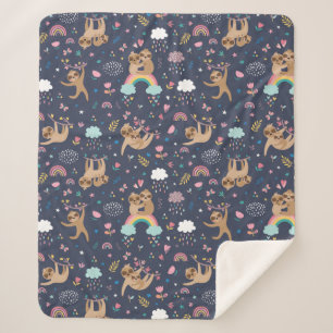 Niedliches tropisches Weihnachtssherpa Blanket Sherpadecke