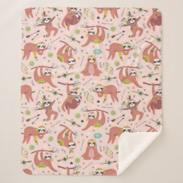 Niedliches tropisches Weihnachtssherpa Blanket Sherpadecke