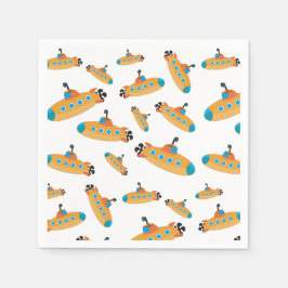 Niedliches U-Boot-Muster Kids-Party Serviette