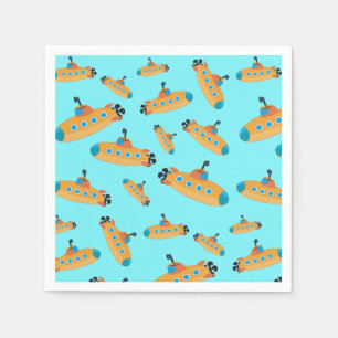 Niedliches U-Boot-Muster Kids-Party Serviette