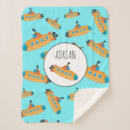 Niedliches U-Boot-Muster Sherpadecke