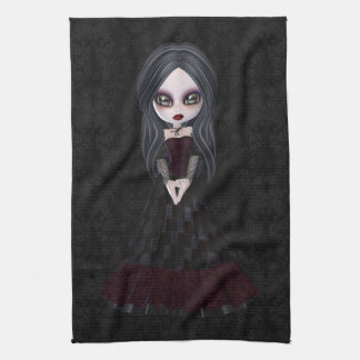 Niedliches u. Creepy Goth Geschirrtuch