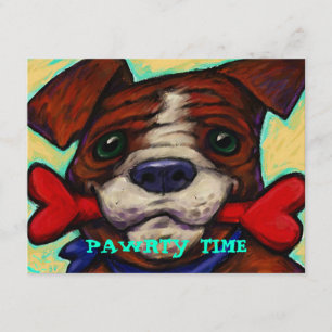 NIEDLICHES U. PLAYFUL PARTY DES HUNDPAWRTY LADEN EINLADUNG