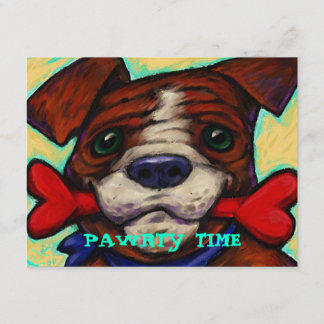 NIEDLICHES U. PLAYFUL PARTY DES HUNDPAWRTY LADEN EINLADUNG