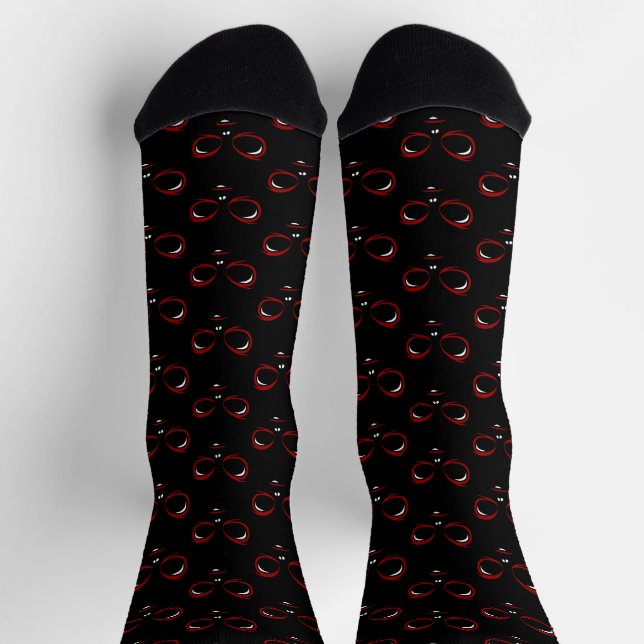 Niedliches Ufoface Monster Socken (Oben)