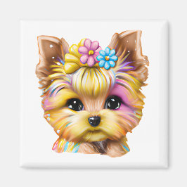 Niedliches und Adorable Baby Yorkie Magnet