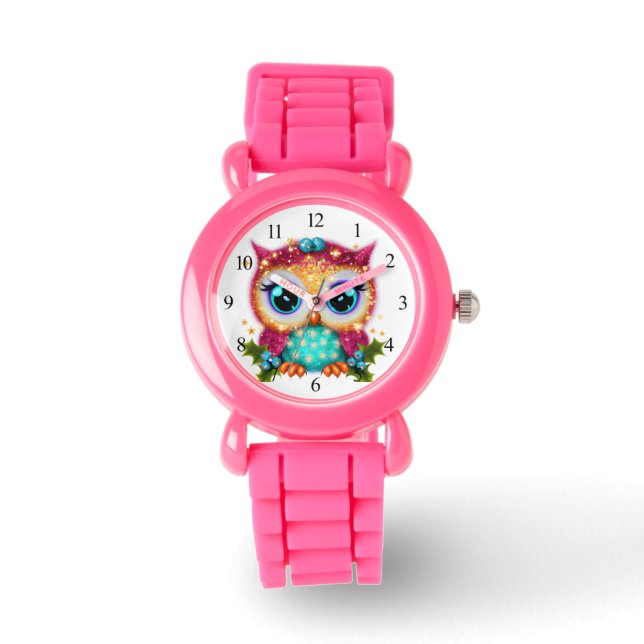 Niedliches und Adorable Kawaii Baby Owl Armbanduhr (Vorderseite)