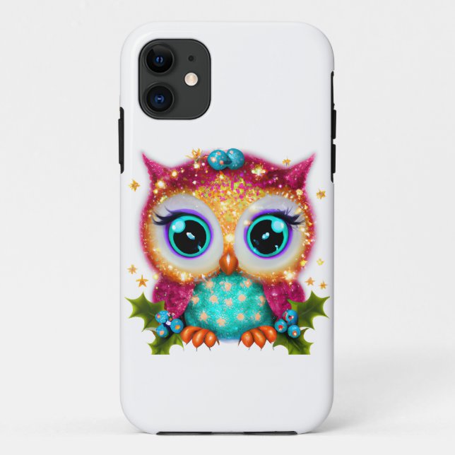 Niedliches und Adorable Kawaii Baby Owl Case-Mate iPhone Hülle (Rückseite)