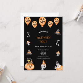 NIEDLICHES UND BEÄNGSTIGENDES HALLOWEEN-PARTY EINLADUNG