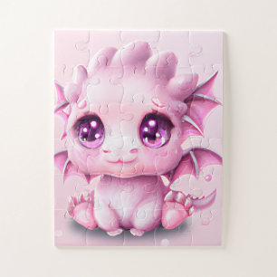 Niedliches und bezauberndes Fantasy Pink Baby Chib Puzzle
