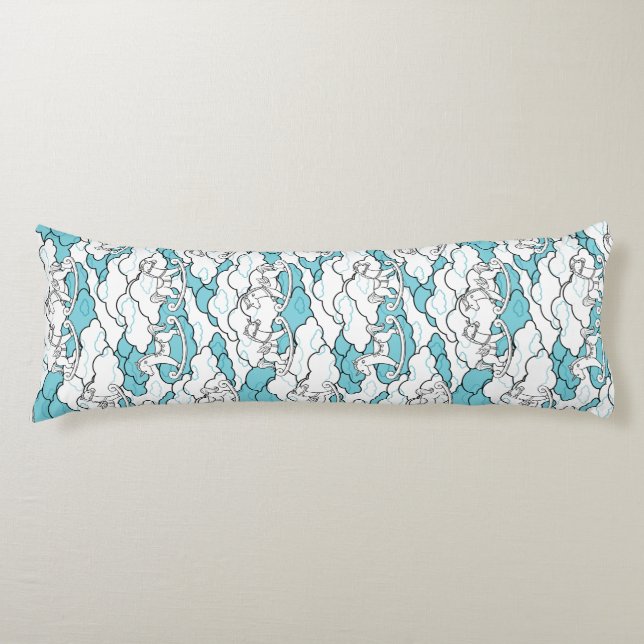 Niedliches und erlesenes Rockpferd Seitenschläferkissen (Vorderseite)