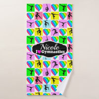 NIEDLICHES UND FARBENES GYMNAST-MÄDCHEN-DESIGN