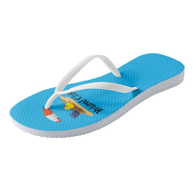Niedliches und farbenfrohes Design Flip Flops (Schrägansicht)
