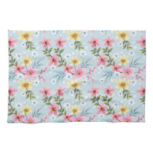 Niedliches und farbiges rosa gelbes, weißes Blumen