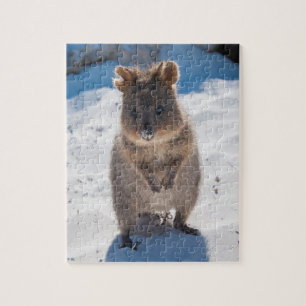 Niedliches und glückliches Quokka am Strand Austra Puzzle