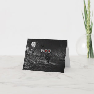 Niedliches und grauenhaftes Halloween-Fright Karte