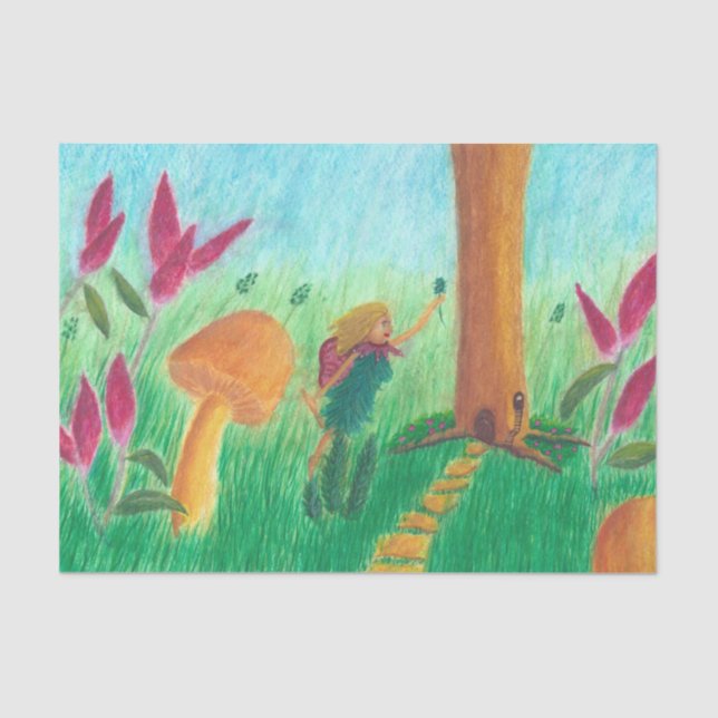 Niedliches und Hübsches Fantasy Tissue Paper Seidenpapier (Vorderseite)