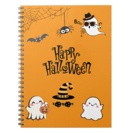 Niedliches und leckeres Halloween-SpiralNotebook Notizblock