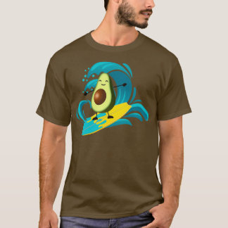 niedliches und lustiges Avocado-Surfen T-Shirt