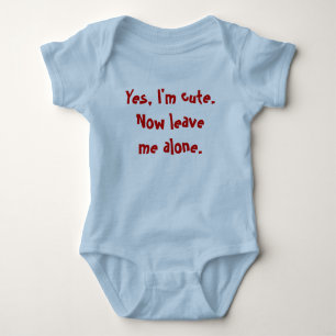 Niedliches und lustiges Baby-Slogan-Shirt Baby Strampler