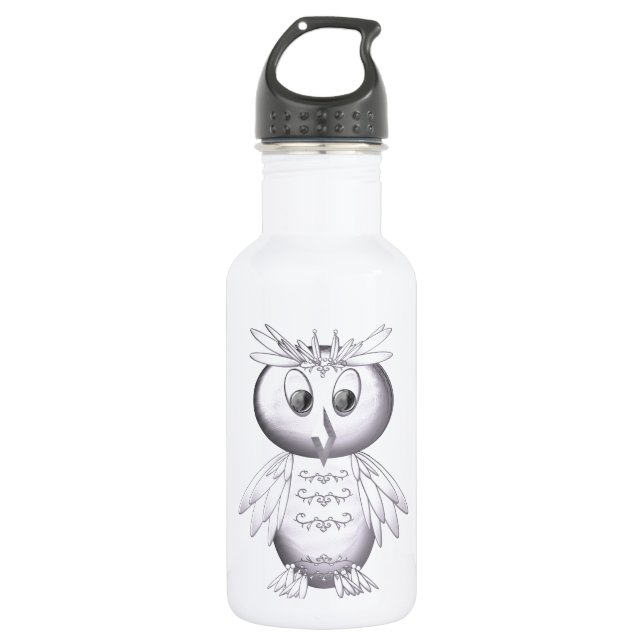 niedliches und lustiges Eule-Muster Trinkflasche (Vorderseite)