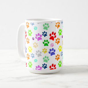 Niedliches und lustiges Muster für Pet Paws Kaffeetasse
