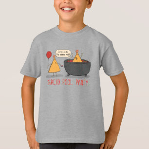 Niedliches und lustiges Nacho-Pool-Party im Salsa T-Shirt