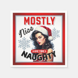 Niedliches und manchmal undurchsichtiges Retro Chr Serviette