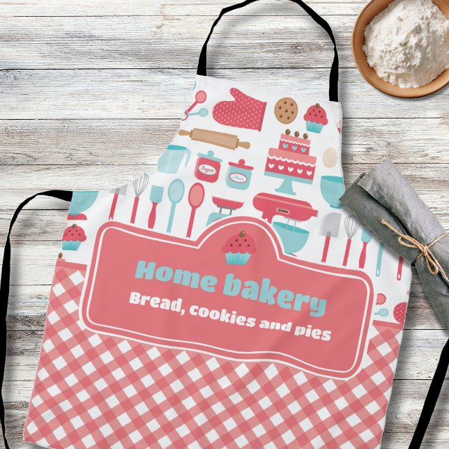 Niedliches und praktisches, kundenspezifisches Zuh Schürze (Cute & Practical Custom Home Bakery Baking Design Apron)