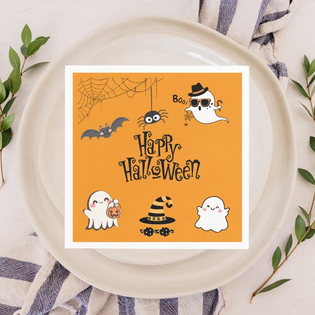 Niedliches und Spooky Halloween-Party Napkins Serviette (Von Creator hochgeladen)